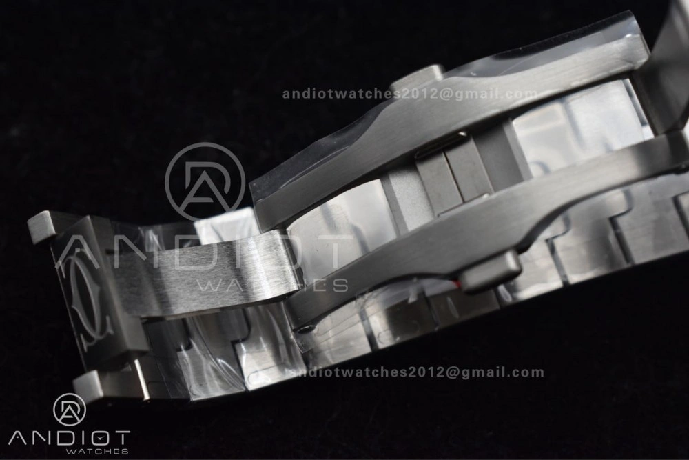 Santos de Cartier 40mm SS YG BVF 1:1 Best Edition White Dial on SS YG SmartLinks Bracelet MIYOTA 9015 V Tailored 1053