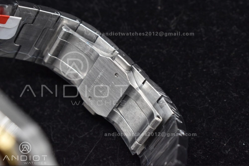 Santos de Cartier 40mm SS YG BVF 1:1 Best Edition White Dial on SS YG SmartLinks Bracelet MIYOTA 9015 V Tailored 1053