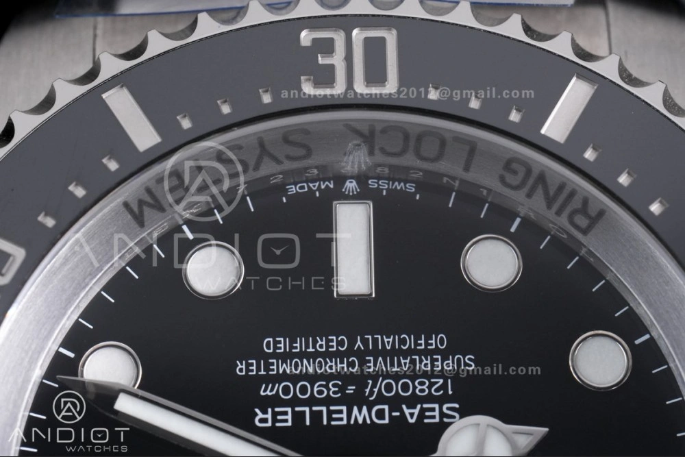 Chic Sea-Dweller 126660 Black Ceramic C+F 1:1 Best Edition 904L SS Case and Bracelet VR 1058