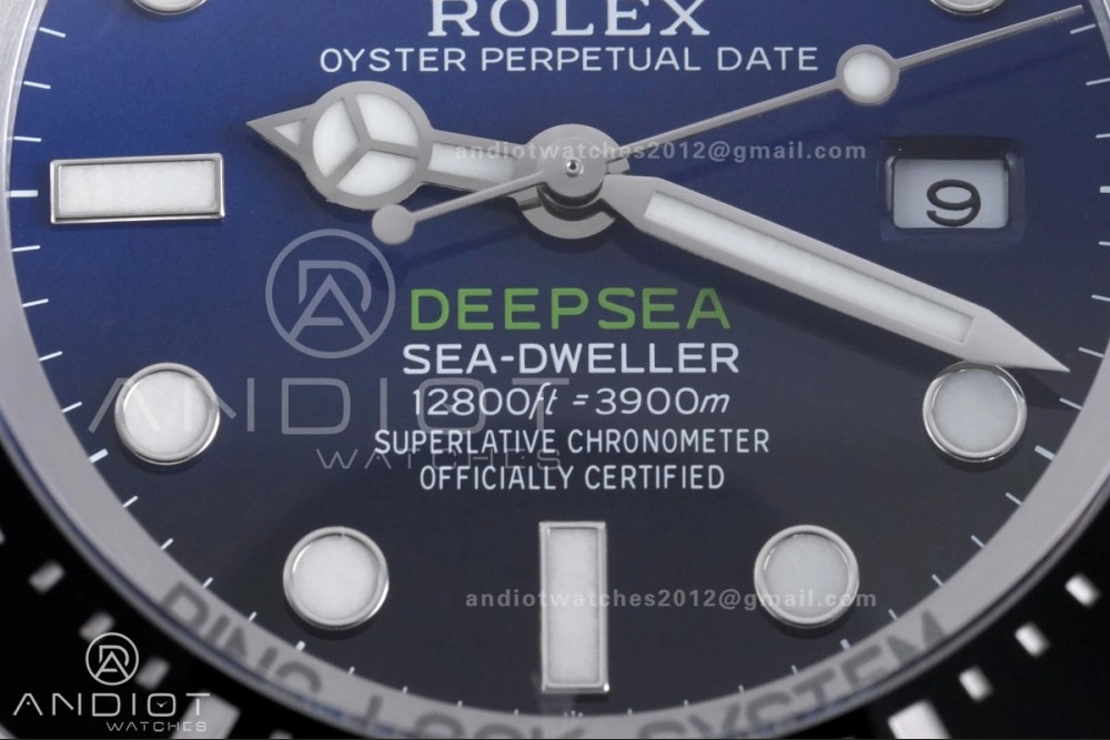 Sea-Dweller 126660 Deep Sea Blue C+F 1:1 Cameron Best Edition 904L SS Case and Bracelet VR SoftTouch 1056