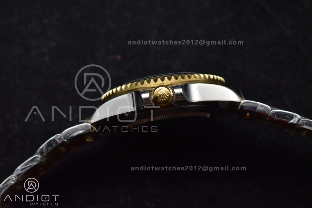 Unisex Sea-Dweller Two Tone SS YG 126603 GMF Best Edition Black Dial on SS YG Bracelet A2824 V 1061