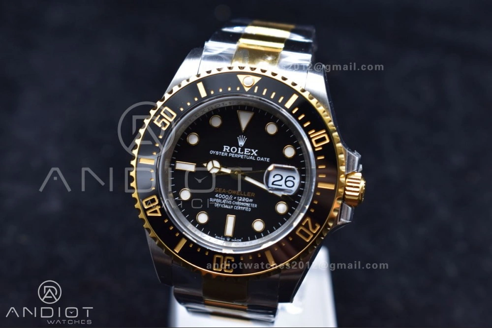 Sea-Dweller Two Tone SS YG 126603 VSF Best Edition Black Dial on SS YG Bracelet VS Affordable 1073