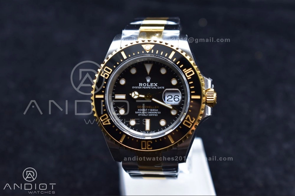 Sea-Dweller Two Tone SS YG 126603 VSF Best Edition Black Dial on SS YG Bracelet VS Affordable 1073