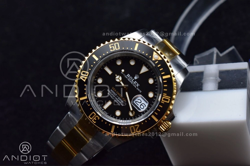 Sea-Dweller Two Tone SS YG 126603 VSF Best Edition Black Dial on SS YG Bracelet VS Affordable 1073