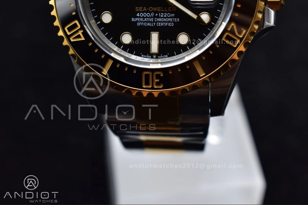 Sea-Dweller Two Tone SS YG 126603 VSF Best Edition Black Dial on SS YG Bracelet VS Affordable 1073