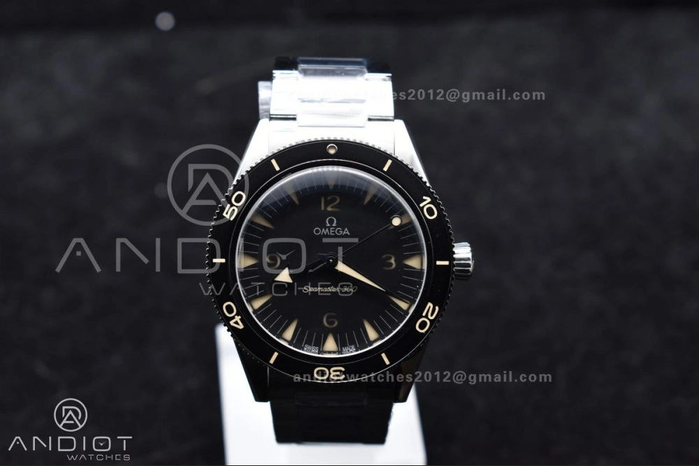 QuickDry Seamaster 300 Heritage VSF 1:1 Best Edition Black Dial on SS Bracelet A8912 Super Clone 1060
