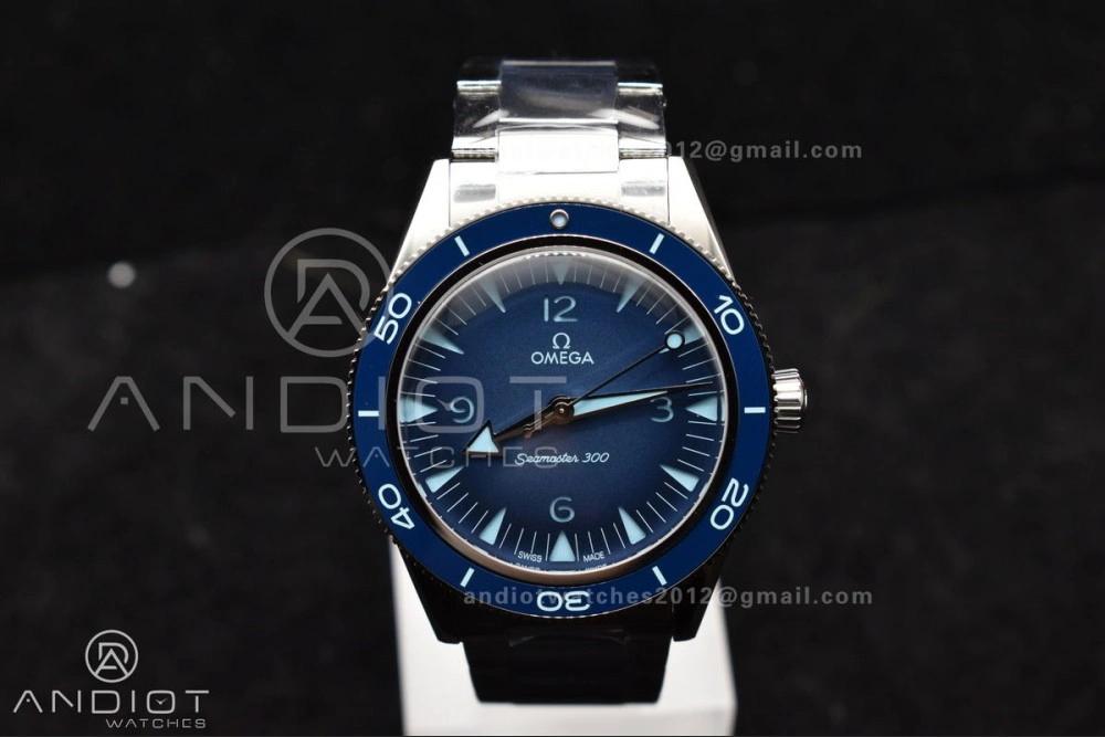 Practical Seamaster 300 Heritage VSF 1:1 Best Edition Blue Dial on SS Bracelet A8912 Super Clone 51