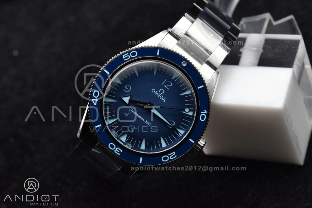 Practical Seamaster 300 Heritage VSF 1:1 Best Edition Blue Dial on SS Bracelet A8912 Super Clone 51