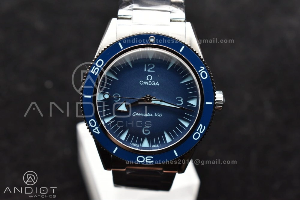 Practical Seamaster 300 Heritage VSF 1:1 Best Edition Blue Dial on SS Bracelet A8912 Super Clone 51