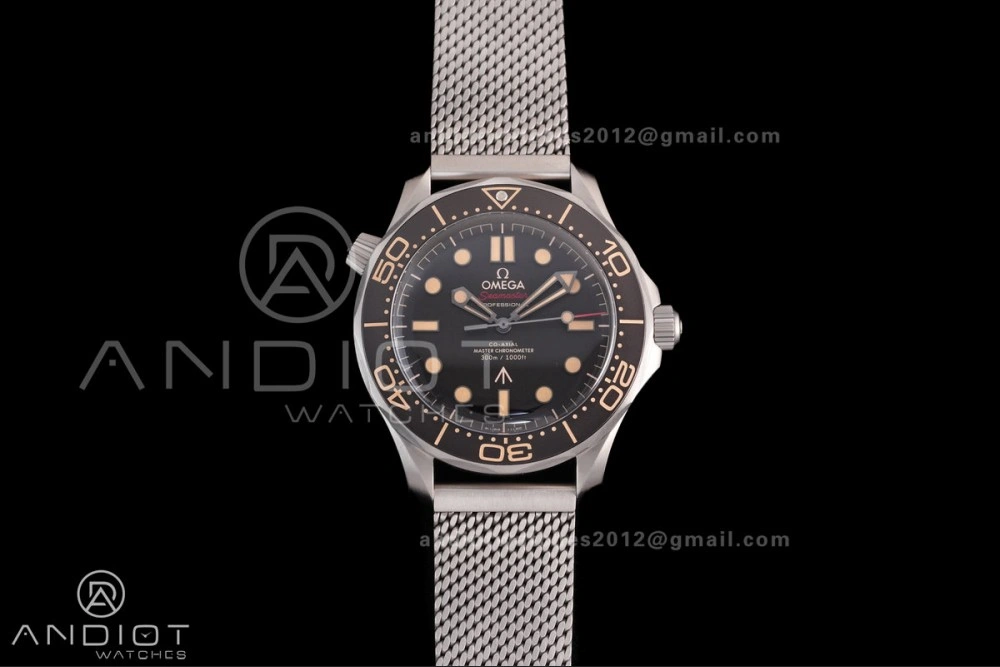 Seamaster 300 "No Time to Die" Limited Edition VSF 1:1 Best Edition on Titanium Mesh Bracelet SA8806 Super Clone V Practical 50