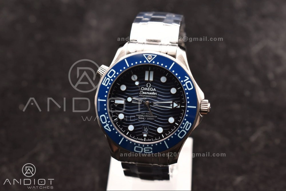 Seamaster 300 VSF 1:1 Best Edition Summer Blue Dial on SS Bracelet A Soft 53