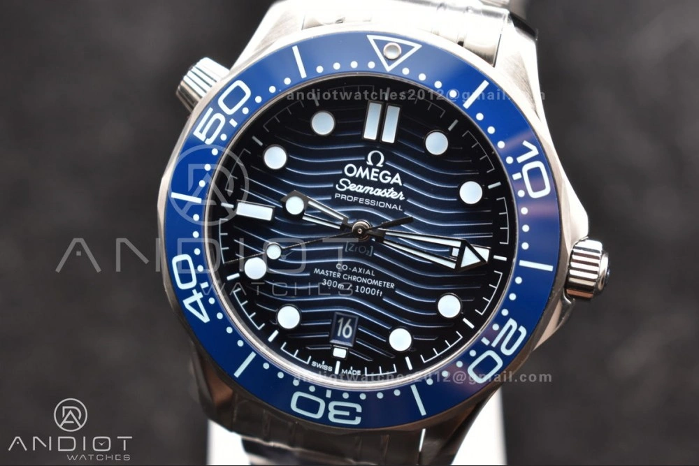 Seamaster 300 VSF 1:1 Best Edition Summer Blue Dial on SS Bracelet A Soft 53