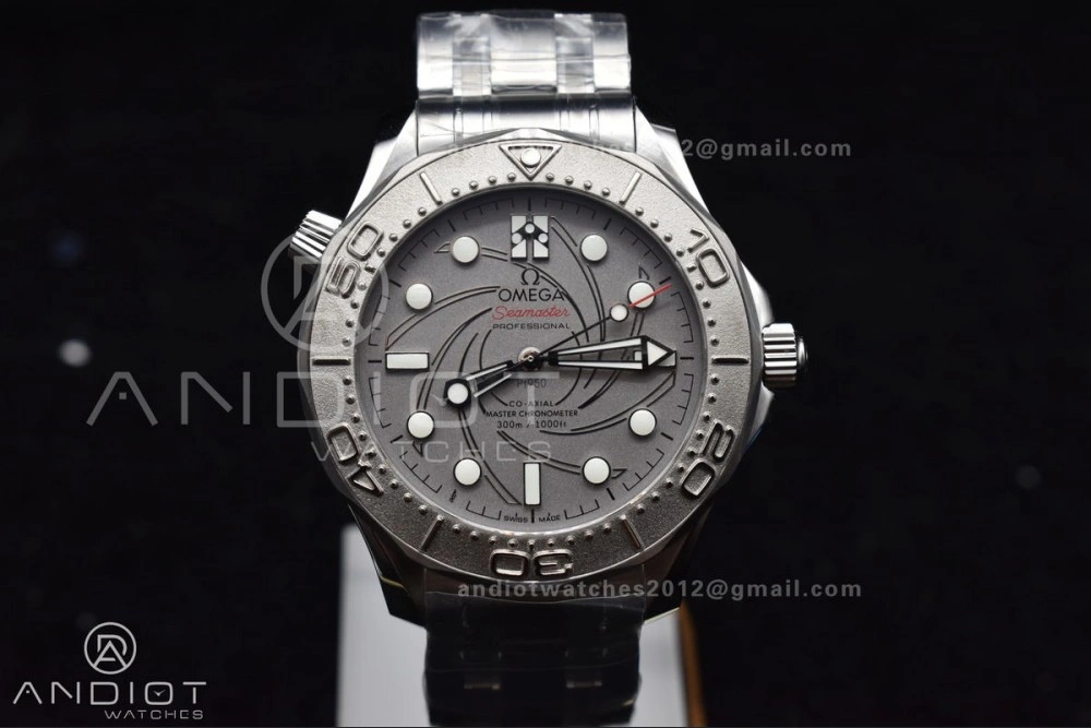 Flexible Seamaster 300M 007 Platinum VSF 1:1 Best Edition Gray Dial on SS Bracelet A 55