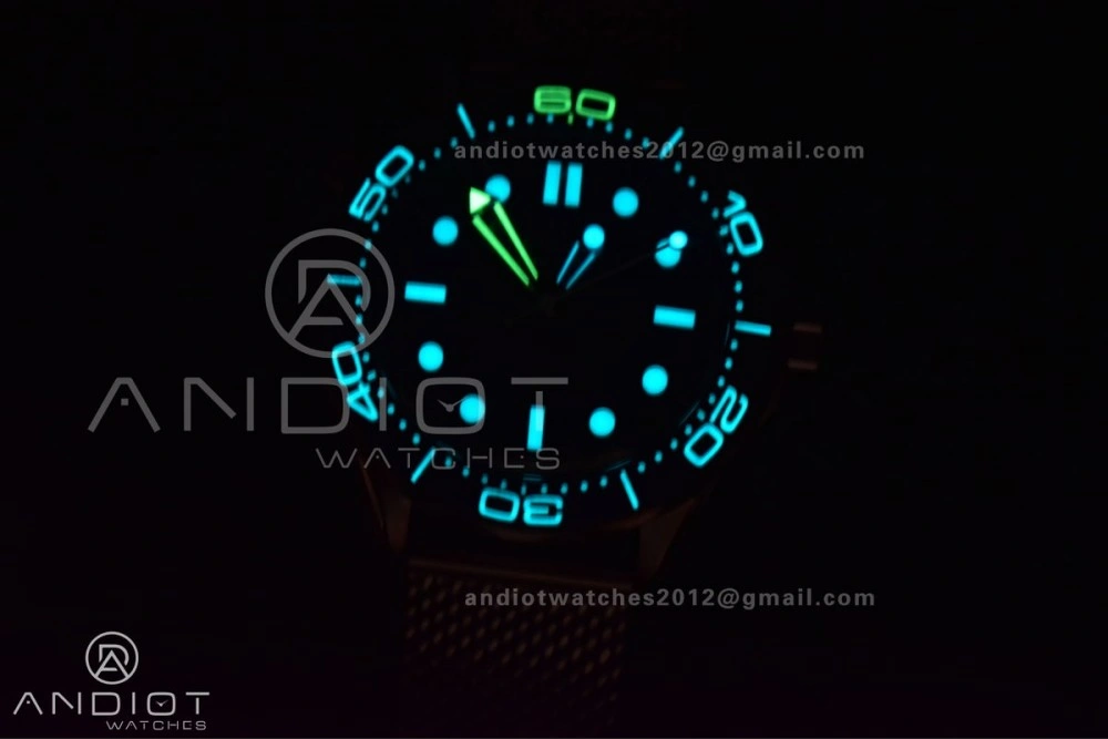 Seamaster 300M 42mm James Bond 60th anniversary VSF Best Edition on Mesh Bracelet A FashionForward 57