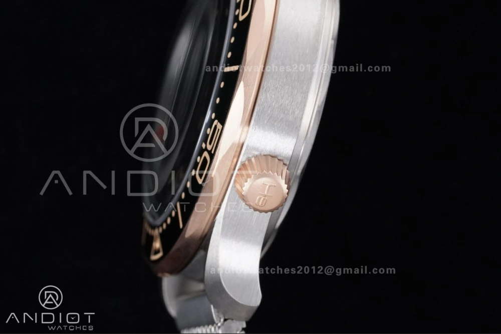 FlexibleFit Seamaster 300M Diver Rose Gold VSF 1:1 Best Edition Green Dial on Mesh Bracelet A 64