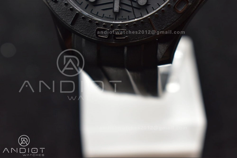 QuickDry Seamaster 300m 43.5mm Black Ceramic VSF 1:1 Best Edition Black Dial on Black Rubber Strap A 1066