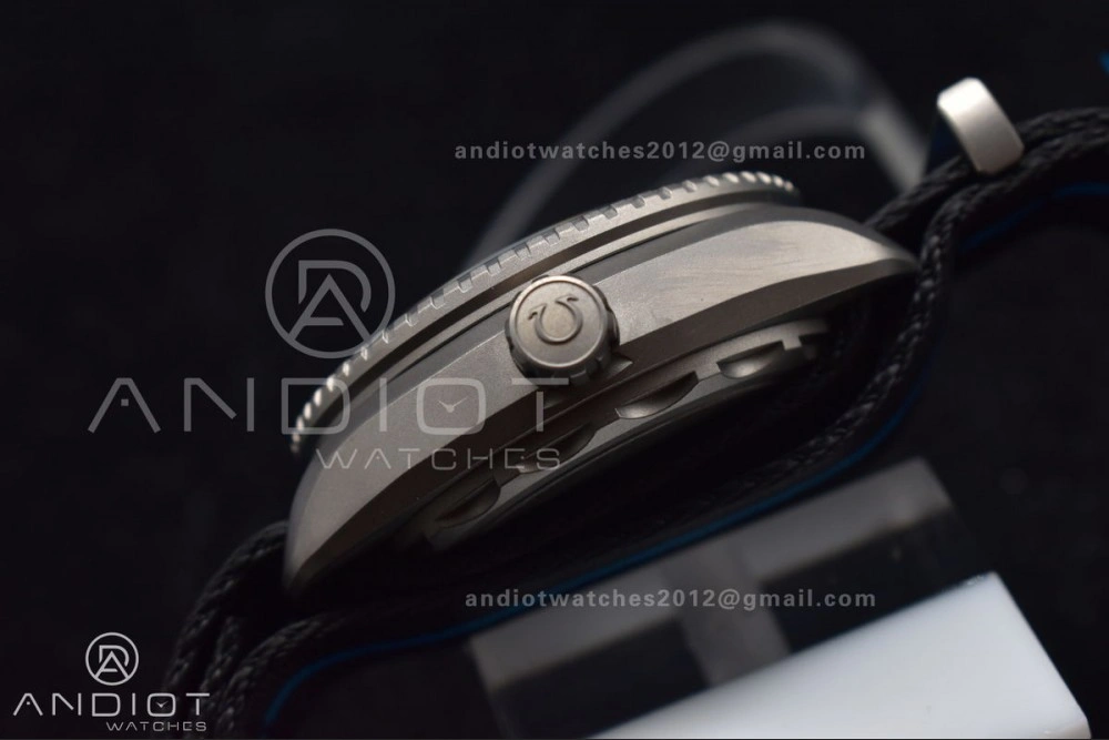 Seamaster 6000M Ultra Deep SS SBF 1:1 Best Edition Black Dial on Black Nylon Strap A8912 Super Clone Resilient 7