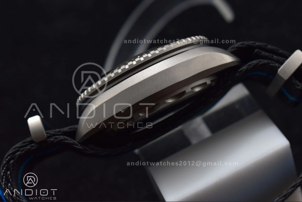 Seamaster 6000M Ultra Deep SS SBF 1:1 Best Edition Black Dial on Black Nylon Strap A8912 Super Clone Resilient 7