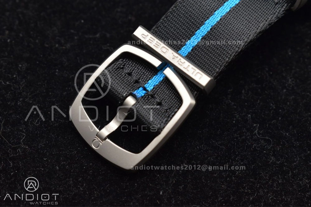 Seamaster 6000M Ultra Deep SS SBF 1:1 Best Edition Black Dial on Black Nylon Strap A8912 Super Clone Resilient 7
