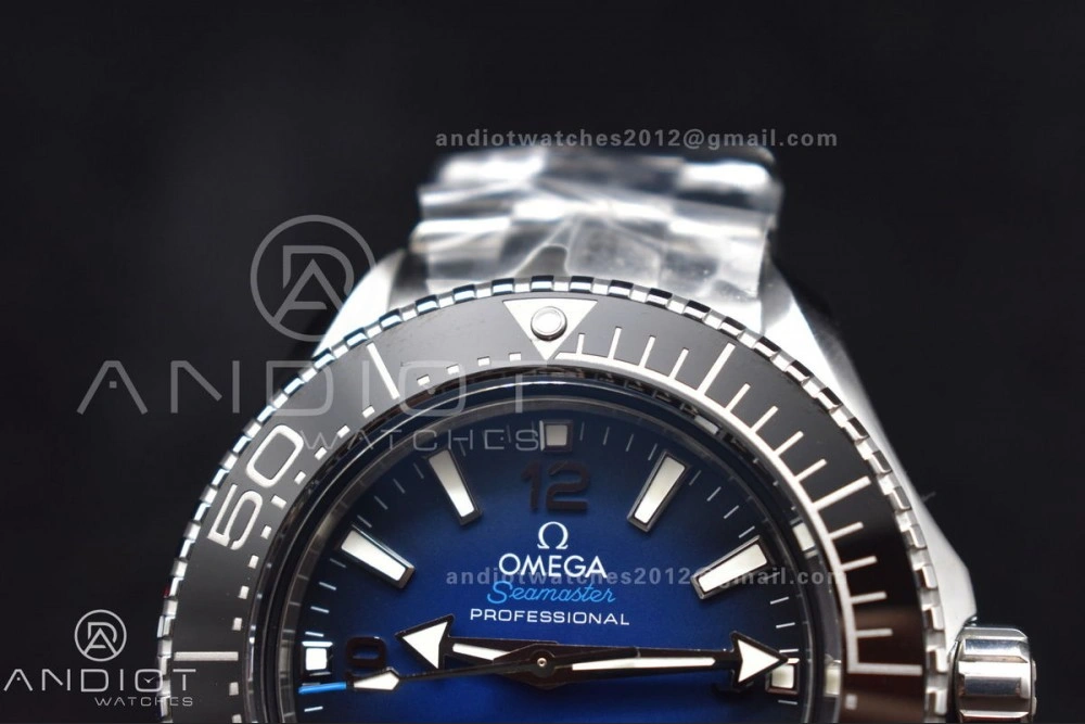 Seamaster 6000M Ultra Deep SS SBF 1:1 Best Edition Deep Blue Dial on SS Bracelet A8912 Super Clone WellDesigned 20