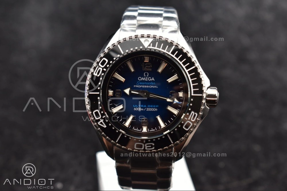 Seamaster 6000M Ultra Deep SS TF 1:1 Best Edition Blue Dial Black Ceramic Bezel on SS Bracelet A ModernLook 1071