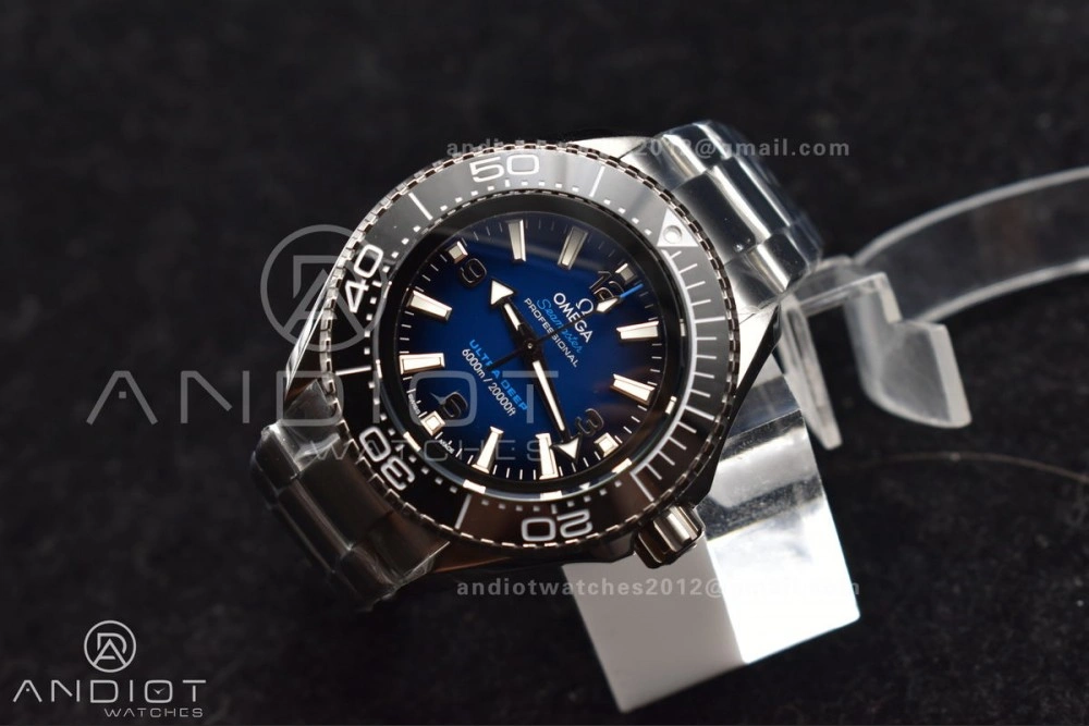 Seamaster 6000M Ultra Deep SS TF 1:1 Best Edition Blue Dial Black Ceramic Bezel on SS Bracelet A ModernLook 1071