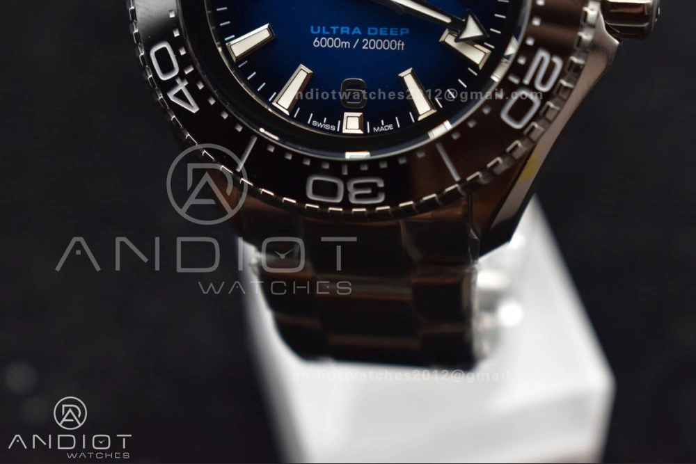 Seamaster 6000M Ultra Deep SS TF 1:1 Best Edition Blue Dial Black Ceramic Bezel on SS Bracelet A ModernLook 1071