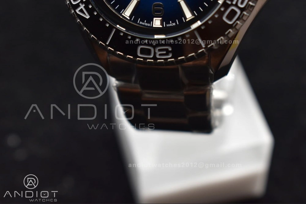 Seamaster 6000M Ultra Deep SS TF 1:1 Best Edition Blue Dial Black Ceramic Bezel on SS Bracelet A ModernLook 1071