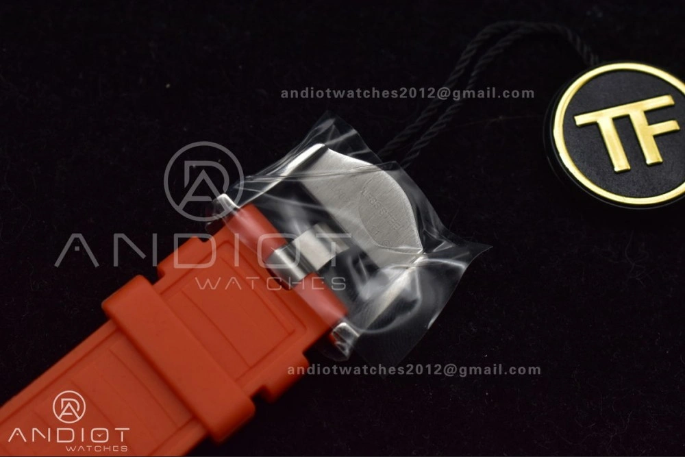 SoftTouch Seamaster 6000M Ultra Deep SS TF 1:1 Best Edition Gray Dial Orange Ceramic Bezel on Black Rubber Strap A 1075
