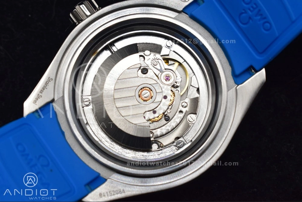 GoodFit Seamaster 6000M Ultra Deep SS TF 1:1 Best Edition White Dial Blue Ceramic Bezel on Black Rubber Strap A 1078