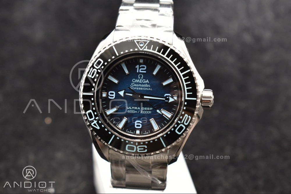 TimelessDesign Seamaster 6000M Ultra Deep SS VSF 1:1 Best Edition Summer Blue Dial on SS Bracelet A8912 Super Clone 77