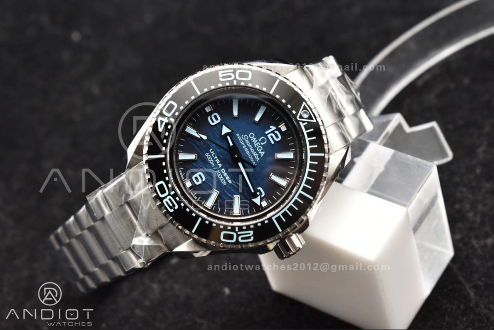 TimelessDesign Seamaster 6000M Ultra Deep SS VSF 1:1 Best Edition Summer Blue Dial on SS Bracelet A8912 Super Clone 77