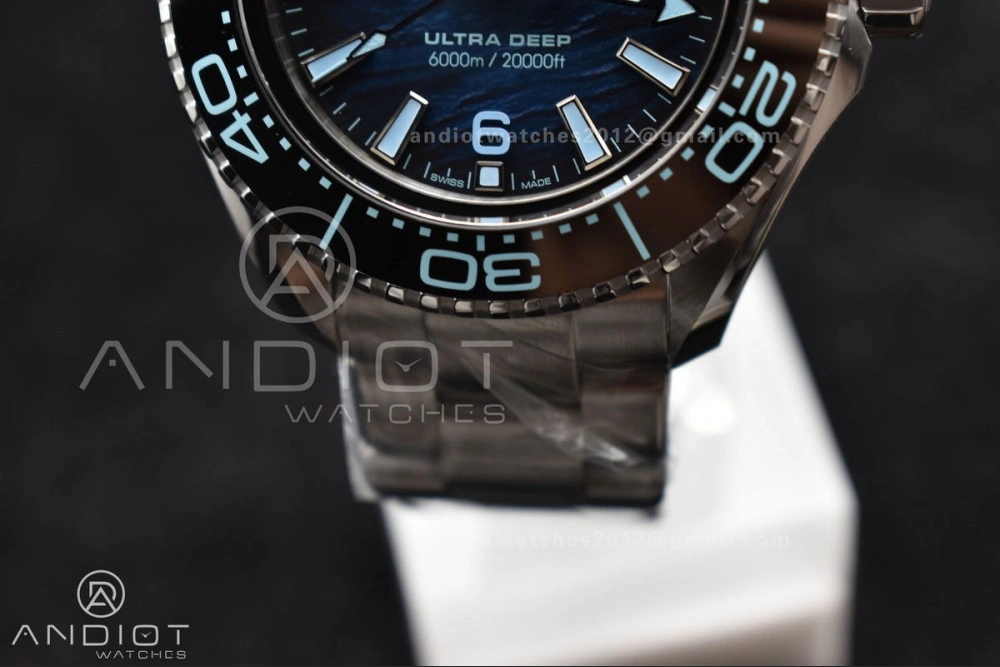 TimelessDesign Seamaster 6000M Ultra Deep SS VSF 1:1 Best Edition Summer Blue Dial on SS Bracelet A8912 Super Clone 77
