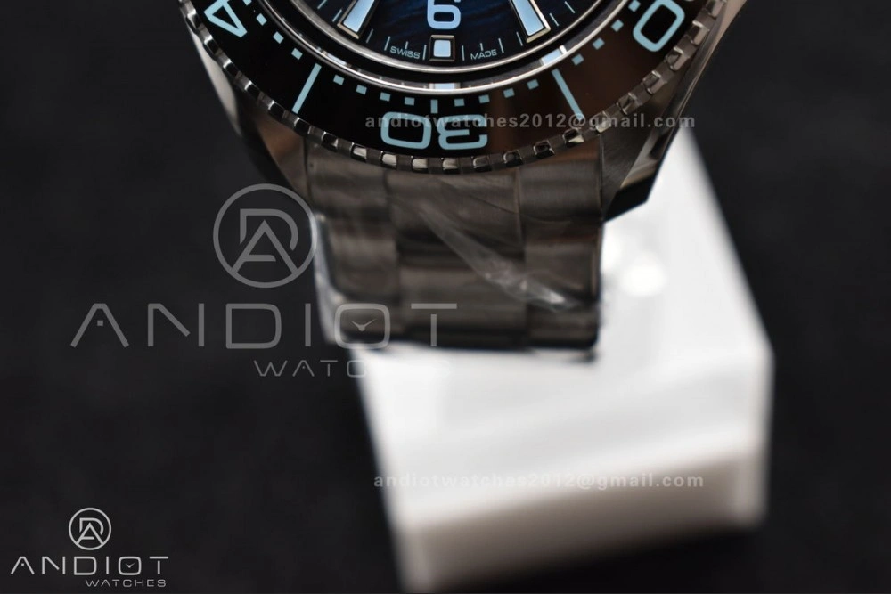 TimelessDesign Seamaster 6000M Ultra Deep SS VSF 1:1 Best Edition Summer Blue Dial on SS Bracelet A8912 Super Clone 77