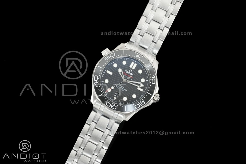 Sustainable Seamaster Diver 300M Black Ceramic Bezel V4 VSF 1:1 Best Edition Black Dial On SS Bracelet Super Clone Asian 87
