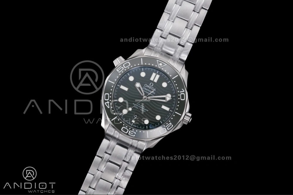 Seamaster Diver 300M Green Ceramic Bezel V4 VSF 1:1 Best Edition Green Dial On SS Bracelet Super Clone Asian Unique 71