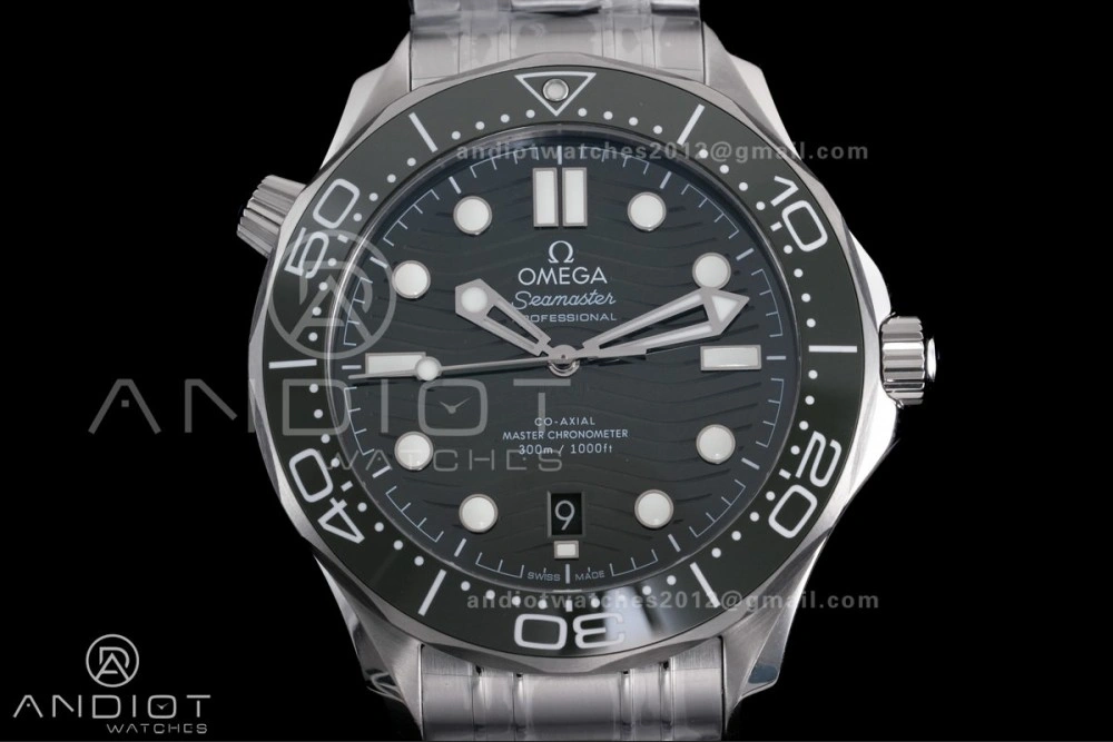 Seamaster Diver 300M Green Ceramic Bezel V4 VSF 1:1 Best Edition Green Dial On SS Bracelet Super Clone Asian Unique 71