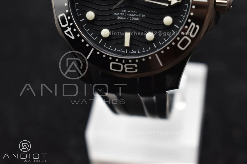 Seamaster Diver 300M PVD VSF Best Edition Black Dial on Black Rubber Strap A EasyMatch 76