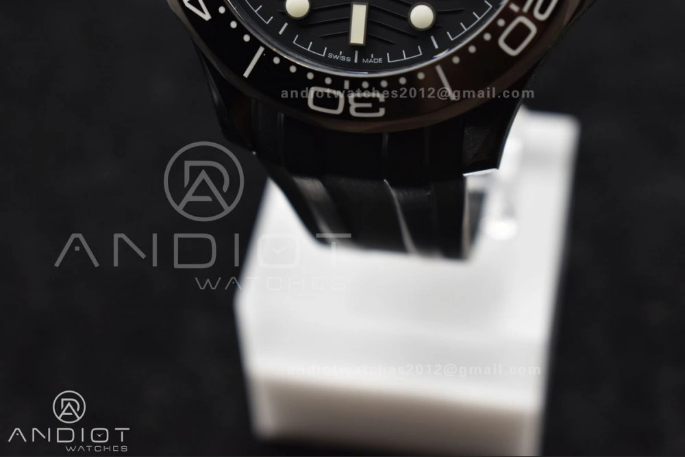 Seamaster Diver 300M PVD VSF Best Edition Black Dial on Black Rubber Strap A EasyMatch 76