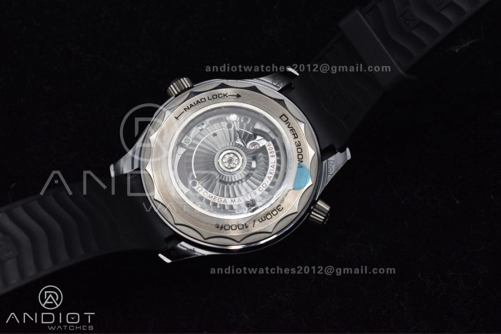 Seamaster Diver 300M PVD VSF Best Edition Black Dial on Black Rubber Strap A EasyMatch 76