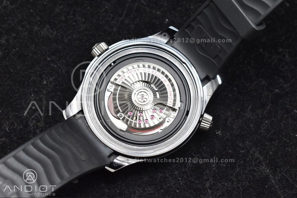 Seamaster Diver 300M PVD VSF Best Edition Black Dial on Black Rubber Strap A EasyMatch 76