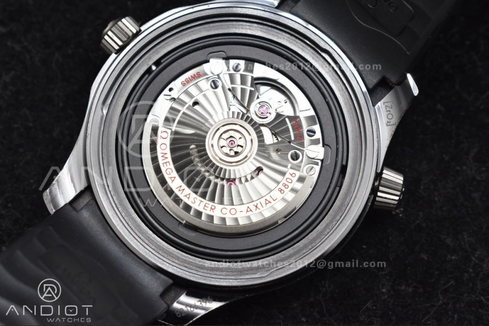 Seamaster Diver 300M PVD VSF Best Edition Black Dial on Black Rubber Strap A EasyMatch 76