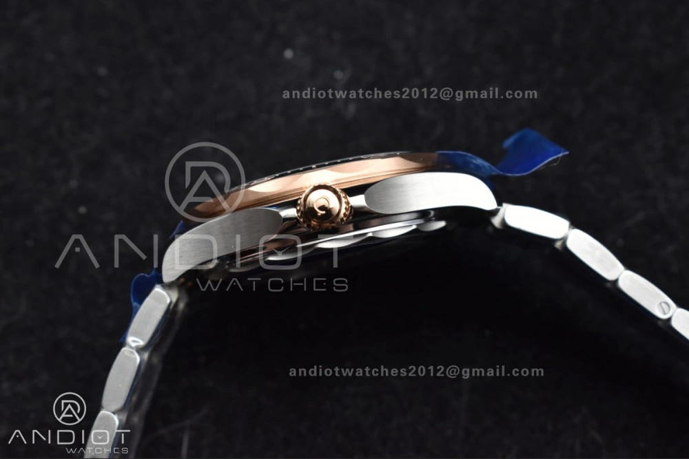 Trendsetting Seamaster Diver 300M SS RG VSF 1:1 Best Edition Black Ceramic Black Dial on SS Bracelet A 85