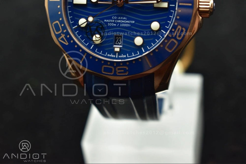 Seamaster Diver 300M SS RG VSF 1:1 Best Edition Blue Ceramic Blue Dial On SS Bracelet A GoAnywhere 1083