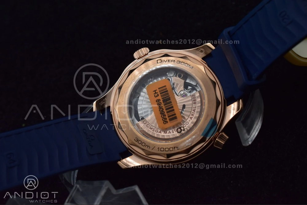 Seamaster Diver 300M SS RG VSF 1:1 Best Edition Blue Ceramic Blue Dial On SS Bracelet A GoAnywhere 1083