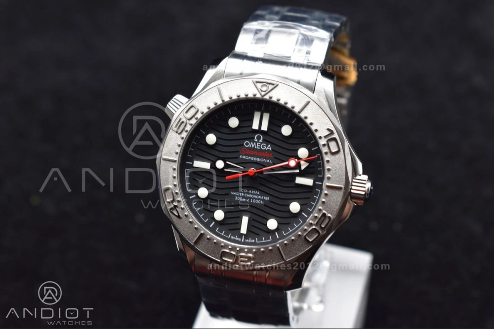 Unique Seamaster Diver 300M VSF 1:1 Best Edition Black Ceramic Black Dial On SS Bracelet A 84