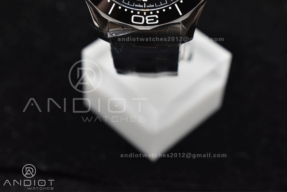 Seamaster Diver 300M VSF 1:1 Best Edition James Bond 007 Black Ceramic Black Dial On SS Bracelet A Sleek 1094
