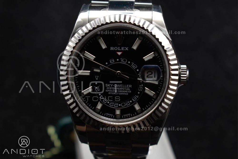 EasyCare Sky-Dweller 326934 904L SS ZF 1:1 Best Edition Black Dial on SS Bracelet A 1087
