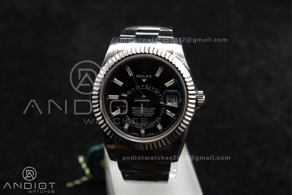 EasyCare Sky-Dweller 326934 904L SS ZF 1:1 Best Edition Black Dial on SS Bracelet A 1087
