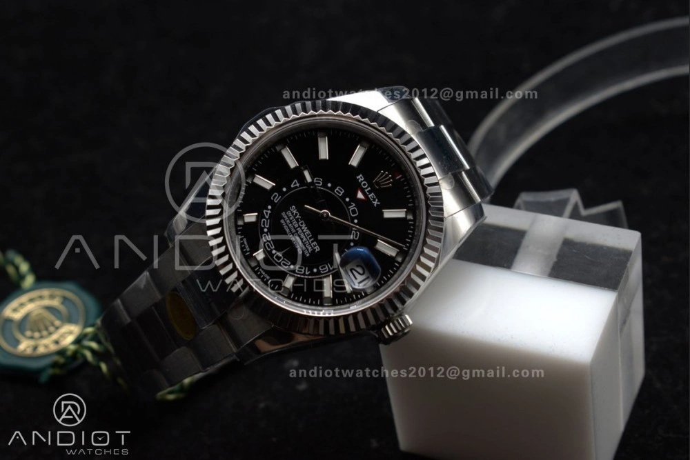 EasyCare Sky-Dweller 326934 904L SS ZF 1:1 Best Edition Black Dial on SS Bracelet A 1087